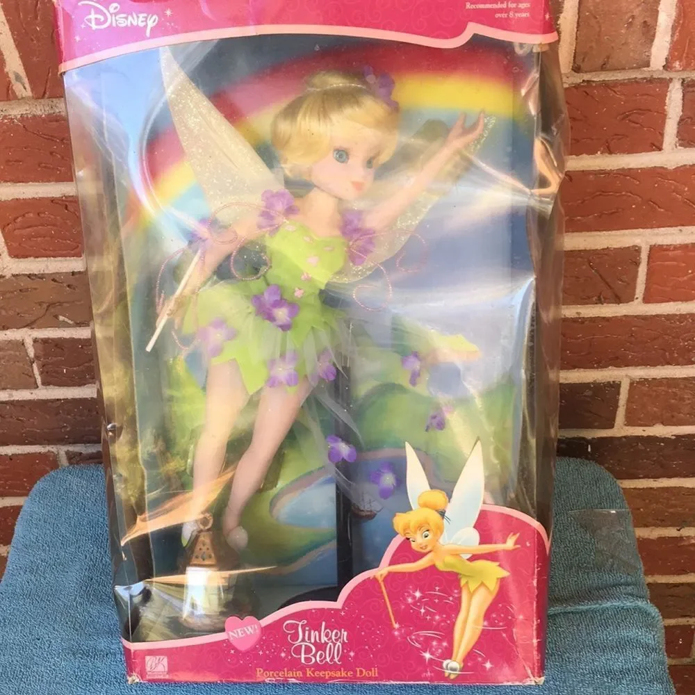Disney Tinker Bell Porcelain Keepsake Doll
